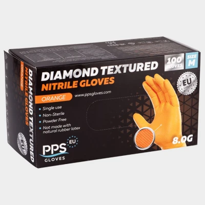 Mănuși din nitril PPS DIAMOND GRIP PF / Stenso / Unica folosinta