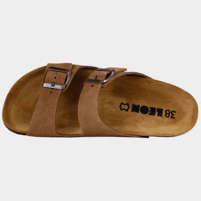 Papuci de dame LEON LADY BROWN SUEDE / Stenso / Incaltaminte Sport, Casual, Trekking, Timp liber