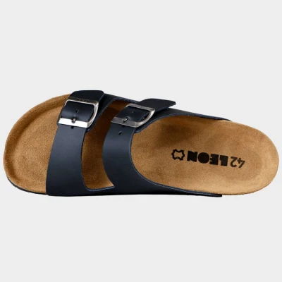 Papuci pentru bărbați LEON MAN BLACK / Stenso / Incaltaminte Sport, Casual, Trekking, Timp liber