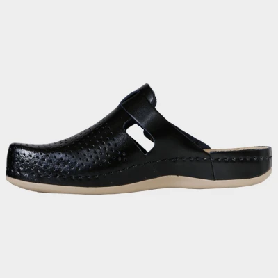 Saboți de damă LEON LADY BLACK / Stenso / Incaltaminte Sport, Casual, Trekking, Timp liber