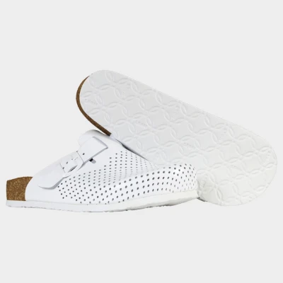 Saboți pentru bărbați LEON MAN WHITE / Stenso / Incaltaminte medicala