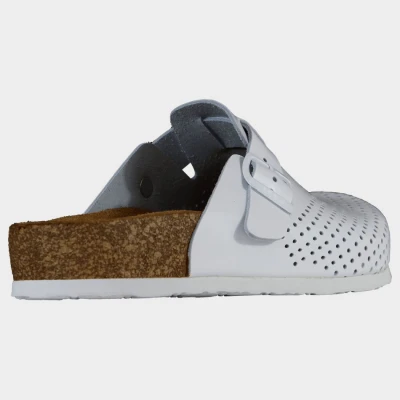 Saboți pentru bărbați LEON MAN WHITE / Stenso / Incaltaminte medicala