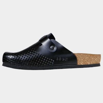 Saboți pentru bărbați LEON MAN BLACK / Stenso / Incaltaminte Sport, Casual, Trekking, Timp liber