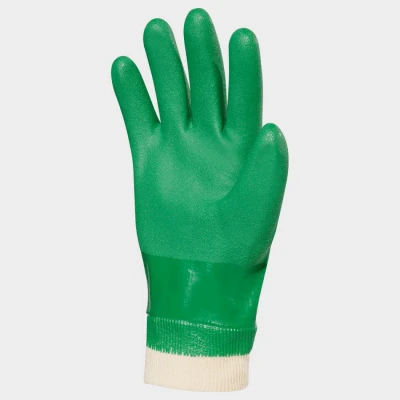 Mănuși topite în PVC SHOWA 600 / Stenso / Antichimice din nitril