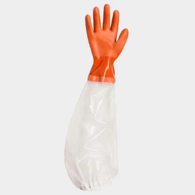 Mănuși dublu topite în PVC SHOWA 640 / Stenso / Antichimice din PVC