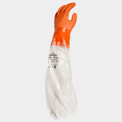 Mănuși dublu topite în PVC SHOWA 640 / Stenso / Antichimice din PVC
