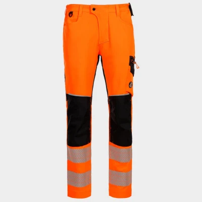 Pantaloni de lucru REVOLT HV 4STRETCH ORANGE / Stenso / Reflectorizanta