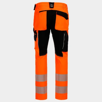 Pantaloni de lucru REVOLT HV 4STRETCH ORANGE / Stenso / Reflectorizanta