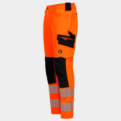 Pantaloni de lucru REVOLT HV 4STRETCH ORANGE / Stenso / Reflectorizanta