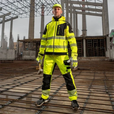 Pantaloni de lucru REVOLT HV 4STRETCH YELLOW / Stenso / Reflectorizanta