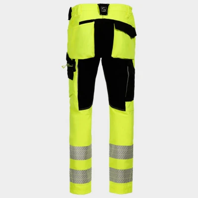 Pantaloni de lucru REVOLT HV 4STRETCH YELLOW / Stenso / Reflectorizanta