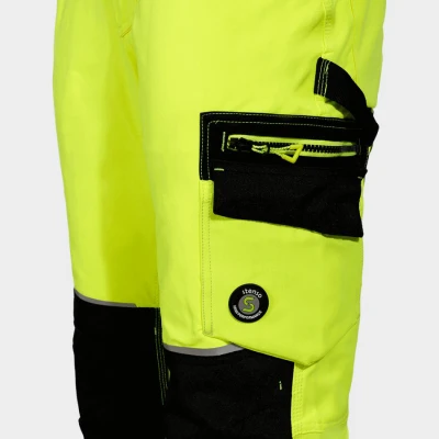 Pantaloni de lucru REVOLT HV 4STRETCH YELLOW / Stenso / Reflectorizanta