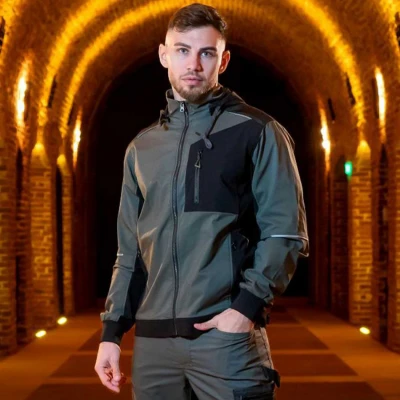 Jachetă de lucru REVOLT LIGHT STRETCH GREEN / Stenso / Jachete softshell