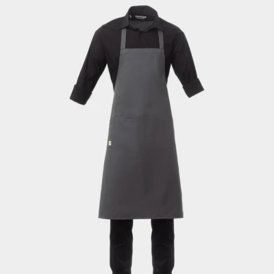 Șorț cu pieptar PAYPER BOUTIQUE GREY / Stenso / Sorturi