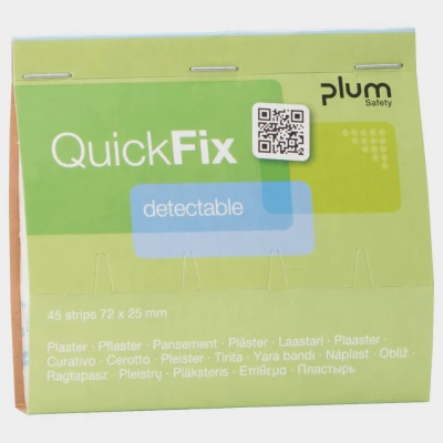 Plasturi detectabili cu inserție metalică PLUM QUICKFIX REFILL / Stenso / Prim ajutor