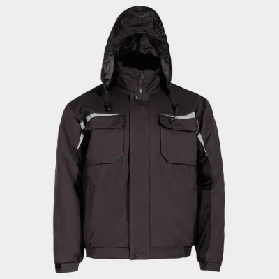 Geacă de lucru KASTOR WINTER GREY COTTON GREY/BLACK / Stenso / Scurte, Jachete impermeabile de iarna