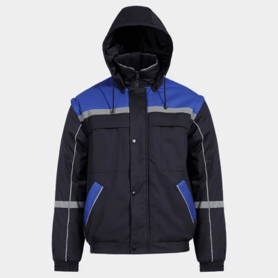 Geacă cu mâneci detașabile COLLINS COTTON BLUE JACKET / Stenso / Jachete salopeta