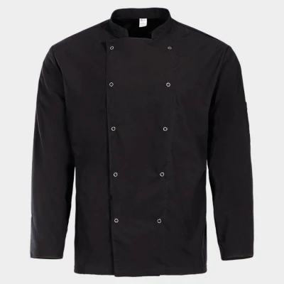 Tunica pentru bucătari NAPOLI 2.0 NEGRU / Stenso / Imbracaminte bucatari