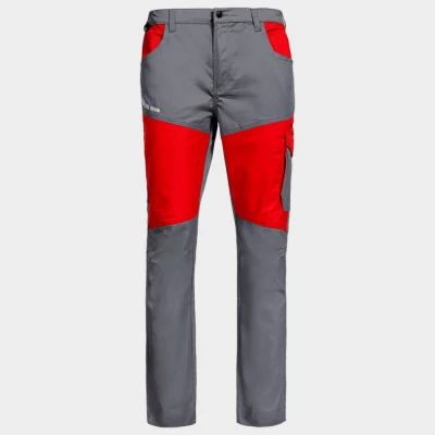 Pantaloni de lucru EOS STRETCH RED/GREY / Stenso / Pantaloni salopeta talie