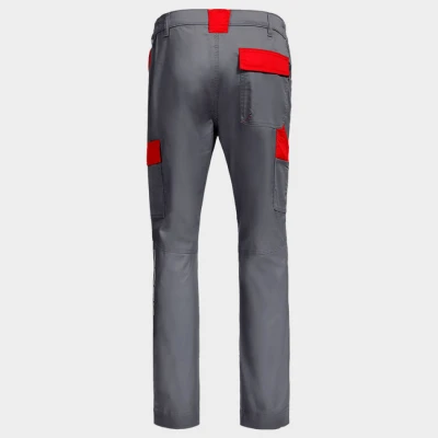 Pantaloni de lucru EOS STRETCH RED/GREY / Stenso / Pantaloni salopeta talie