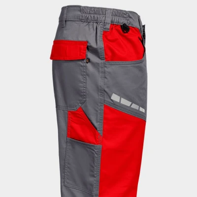Pantaloni de lucru EOS STRETCH RED/GREY / Stenso / Pantaloni salopeta talie