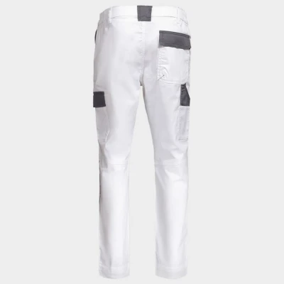 Pantaloni de lucru EOS STRETCH WHITE/GREY / Stenso / Imbracaminte alba