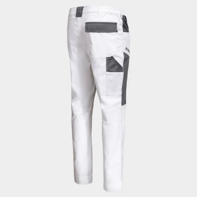 Pantaloni de lucru EOS STRETCH WHITE/GREY / Stenso / Imbracaminte alba