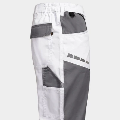 Pantaloni de lucru EOS STRETCH WHITE/GREY / Stenso / Imbracaminte alba