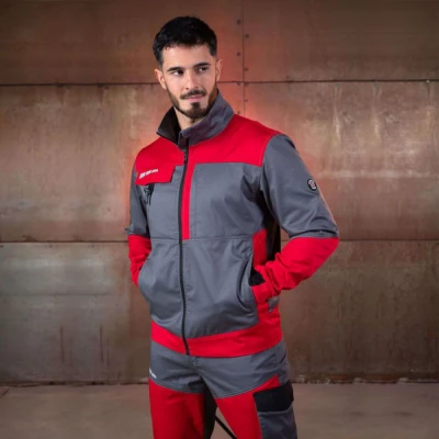 Jachetă de lucru EOS STRETCH RED/GREY / Stenso / Jachete salopeta
