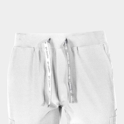 Pantaloni NOBBY STRAIGHT WHITE / Stenso / Pantaloni trening, pantaloni sport, casual