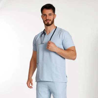 Tunică medicală MONI LIGHT BLUE / Stenso / Sanitara, Asistenti medicali, Curatenie