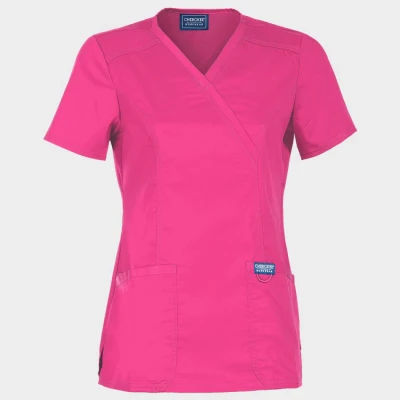 Tunică medicală de damă CHEROKEE WRAP ROZ WWE610 / Stenso / Sanitara, Asistenti medicali, Curatenie