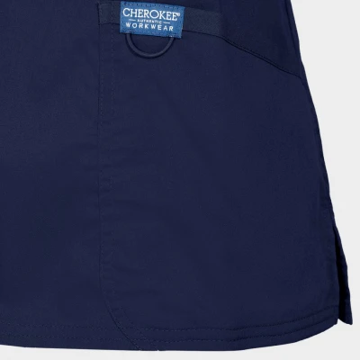 Tunică medicală de damă CHEROKEE WRAP ALBASTRU ÎNCHIS WWE610 / Stenso / Sanitara, Asistenti medicali, Curatenie