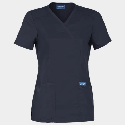 Tunică medicală de damă CHEROKEE WRAP GRI WWE610 / Stenso / Sanitara, Asistenti medicali, Curatenie