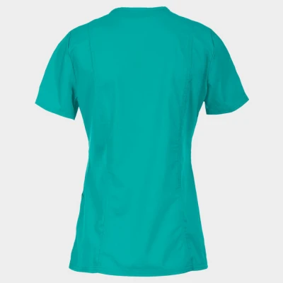 Tunică medicală de damă CHEROKEE WRAP DESCHIS CARIBBEAN BLUE WWE610 / Stenso / Sanitara, Asistenti medicali, Curatenie