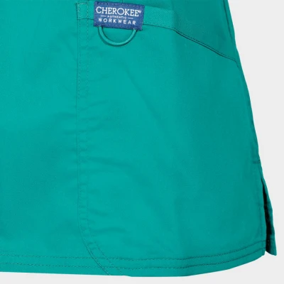 Tunică medicală de damă CHEROKEE WRAP DESCHIS CARIBBEAN BLUE WWE610 / Stenso / Sanitara, Asistenti medicali, Curatenie