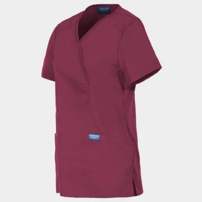 Tunică medicală de damă CHEROKEE WRAP VIȘINIU WWE610 / Stenso / Sanitara, Asistenti medicali, Curatenie