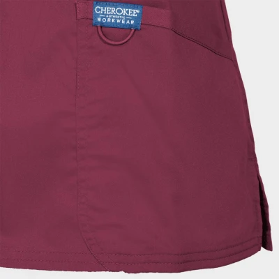 Tunică medicală de damă CHEROKEE WRAP VIȘINIU WWE610 / Stenso / Sanitara, Asistenti medicali, Curatenie