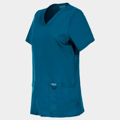 Tunică medicală de damă CHEROKEE V-NECK CARIBBEAN BLUE WWE620 / Stenso / Sanitara, Asistenti medicali, Curatenie
