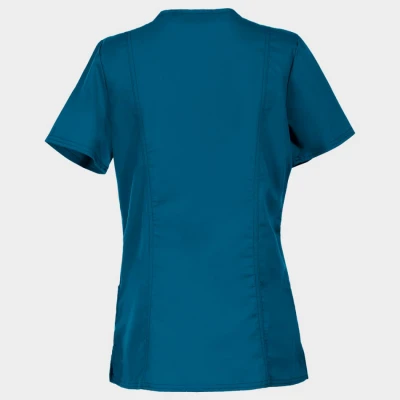 Tunică medicală de damă CHEROKEE V-NECK CARIBBEAN BLUE WWE620 / Stenso / Sanitara, Asistenti medicali, Curatenie