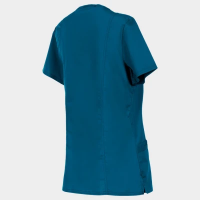 Tunică medicală de damă CHEROKEE V-NECK CARIBBEAN BLUE WWE620 / Stenso / Sanitara, Asistenti medicali, Curatenie