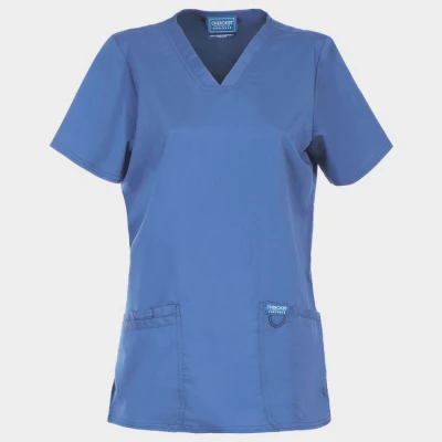 Tunică medicală de damă CHEROKEE V-NECK ALBASTRU DESCHIS WWE620 / Stenso / Sanitara, Asistenti medicali, Curatenie