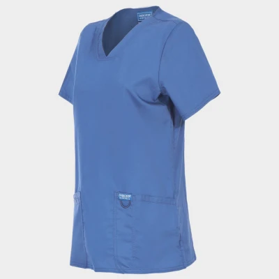 Tunică medicală de damă CHEROKEE V-NECK ALBASTRU DESCHIS WWE620 / Stenso / Sanitara, Asistenti medicali, Curatenie