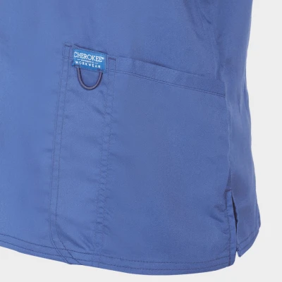Tunică medicală de damă CHEROKEE V-NECK ALBASTRU DESCHIS WWE620 / Stenso / Sanitara, Asistenti medicali, Curatenie