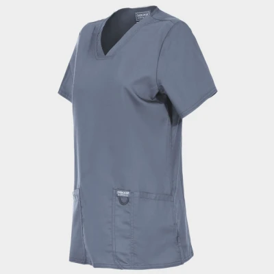 Tunică medicală de damă CHEROKEE V-NECK GRI WWE620 / Stenso / Sanitara, Asistenti medicali, Curatenie