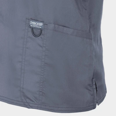 Tunică medicală de damă CHEROKEE V-NECK GRI WWE620 / Stenso / Sanitara, Asistenti medicali, Curatenie