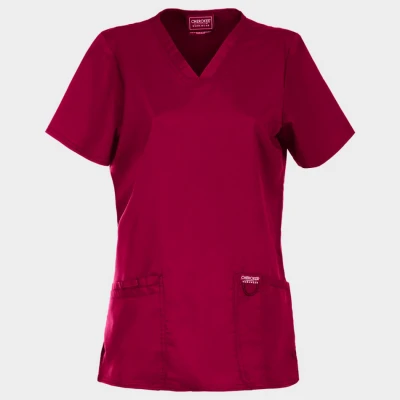 Tunică medicală de damă CHEROKEE V-NECK VIȘINIU WWE620 / Stenso / Sanitara, Asistenti medicali, Curatenie
