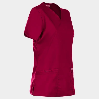 Tunică medicală de damă CHEROKEE V-NECK VIȘINIU WWE620 / Stenso / Sanitara, Asistenti medicali, Curatenie