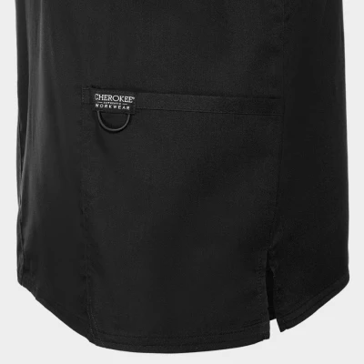 Tunică medicală de bărbat CHEROKEE V-NECK NEGRU WWE670 / Stenso / Sanitara, Asistenti medicali, Curatenie