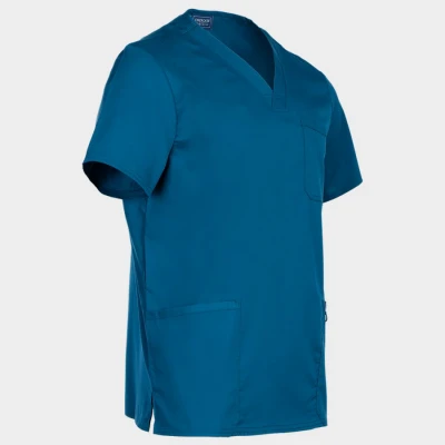 Tunică medicală de bărbat CHEROKEE V-NECK CARIBBEAN BLUE WWE670 / Stenso / Sanitara, Asistenti medicali, Curatenie